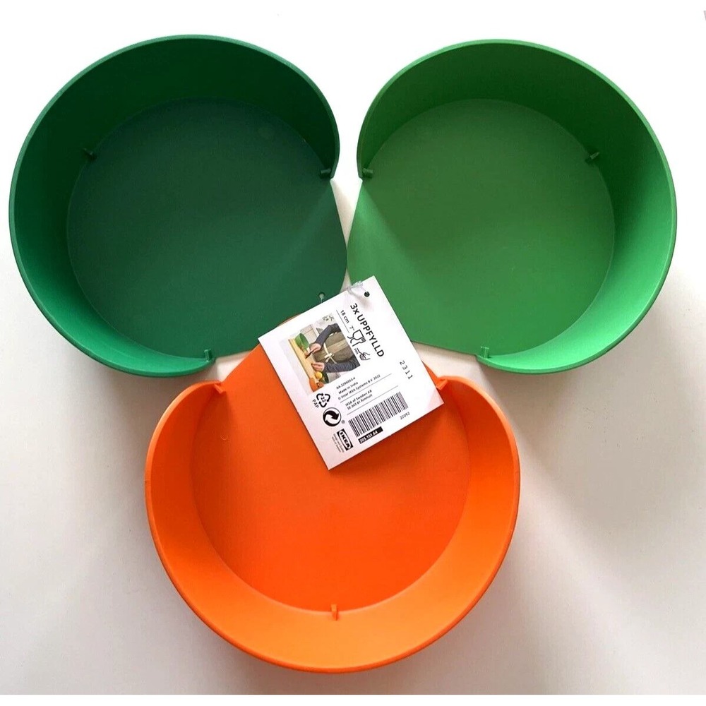 Set of 3 Ikea UPPFYLLD Preparation Bowls Multicolors 18 cm (7") New 205.151.64